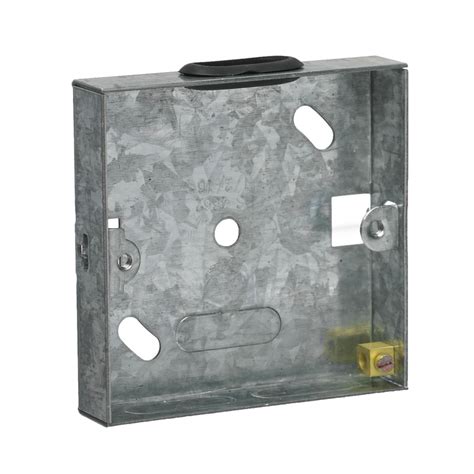 old metal light switch box|single light switch back box.